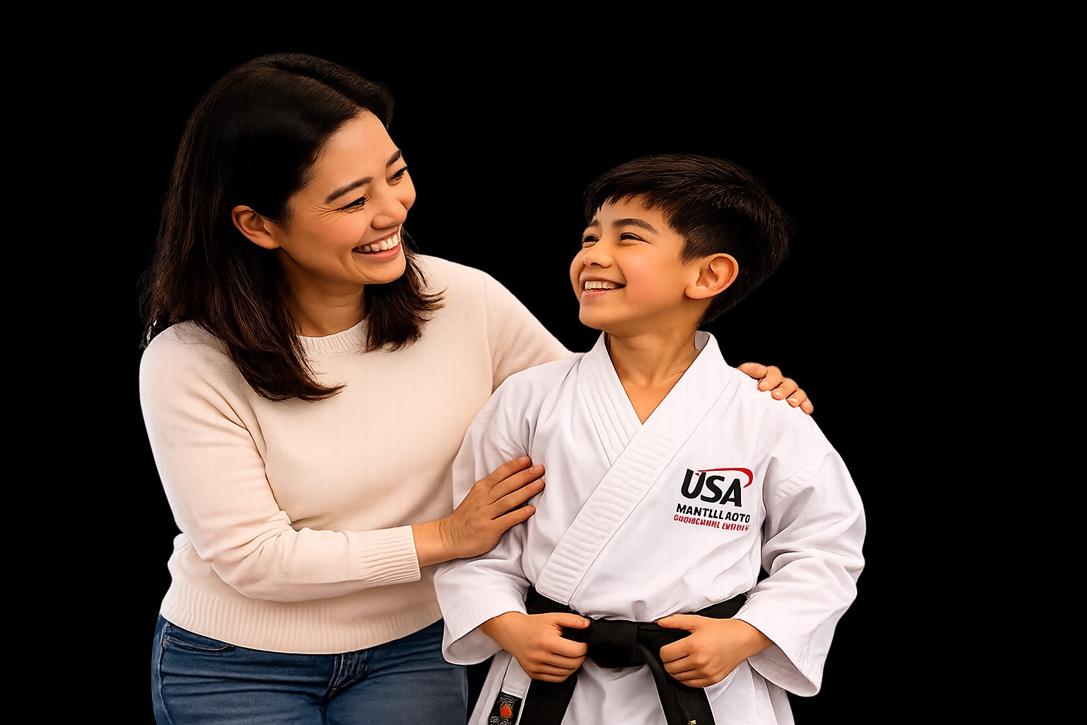 Parent and child at USA Martial Arts